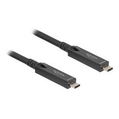 DeLOCK 84246 USB Kabel USB 3.2 Gen 2 (3.1 Gen 2) 3 m USB C 10 Gbit/s 60 W Schwarz, Farbe: Schwarz, Länge: 3 m
