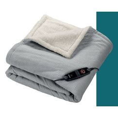Beurer Cord Light Wärme- und Kuscheldecke HD81 grau, Green Planet