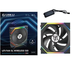 Lian Li UNI FAN SL Wireless 120 Computergehäuse Ventilator 12 cm Schwarz 1 Stück(e), Farbe: Schwarz