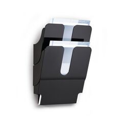 Durable FLEXIPLUS Prospektständer 2 Regale Schwarz