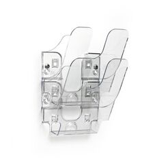 Durable FLEXIPLUS Prospektständer 2 Regale Transparent