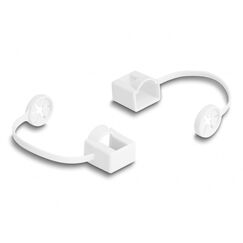 DeLOCK Staubschutz für RJ45 Stecker mit Befestigungsclip 50er Set farbig