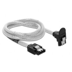 DeLOCK 85347 SATA-Kabel 0,7 m SATA 7-pin Schwarz, Transparent