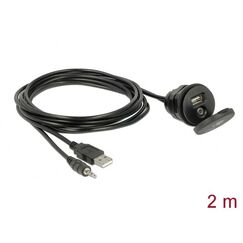 DeLOCK 85719 USB Kabel 2 m USB A Schwarz