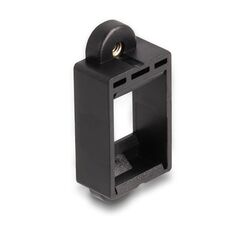 DeLOCK Keystone Halterung für Einbau mit Schraubanschluss schwarz