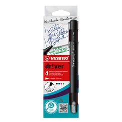 STABILO dr!ver Fineliner Fein Schwarz, Blau, Grün, Rot 4 Stück(e)