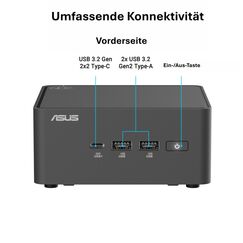 ASUS NUC 15 Pro Tall PC Kit RNUC15CRHU500002 (Intel Core Ultra 5 225H Prozessor, Intel Arc Grafik, Intel WiFi 7, Bluetooth 5.4, ohne Betriebssystem, mit EU-Netzkabel, bis 99 TOPS KI-Leistung, unterstützt OpenClaw & Hermes Agent, 24/7 Betrieb)