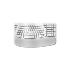 Logitech Wave Keys Tastatur Büro RF Wireless + Bluetooth QWERTZ Schweiz Weiß, Farbe: Weiß