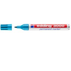 Edding 3000 Permanent-Marker Rundspitze Hellblau 1 Stück(e)