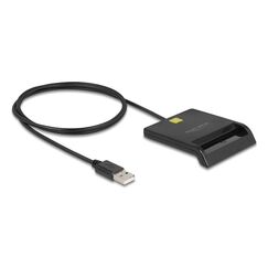 DeLOCK 91724 Smart-Card-Lesegerät Drinnen USB USB Typ-A Schwarz
