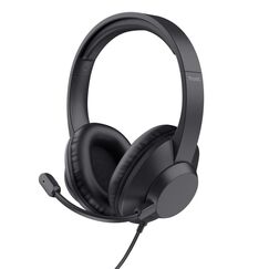 Trust Ayda Max Kopfhörer Kabelgebunden Kopfband Büro/Callcenter Schwarz