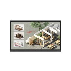 LG CreateBoard Standard Interaktives Whiteboard 165,1 cm (65") 3840 x 2160 Pixel Touchscreen Schwarz