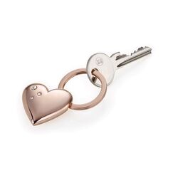 TROIKA KR15-32/RG Schlüsselring/Etui Schlüsselanhänger Rosa-Goldfarben