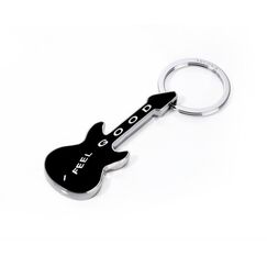 TROIKA KR9-02/BK Schlüsselring/Etui Schwarz, Silber