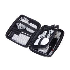 TROIKA CBO11/BK Kosmetik- & Maniküre-Etui Schwarz Leder, Samt