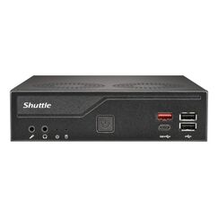 Shuttle Slim PC DH810 , S1851, 1x HDMI (2.1), 1x DP, 1x USB-C (DP), 1x 2.5" , 2x M.2, 2x LAN (Intel 1G + 2.5G), 2x COM, 24/7 Dauerbetrieb, inkl. VESA