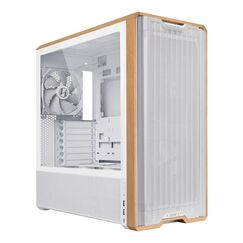 Lian Li Lancool LAN217W Computer-Gehäuse Midi Tower Weiß, Holz, Farbe: Weiß, Holz