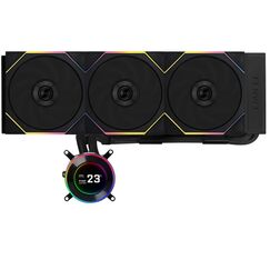 Lian Li GA II Hydroshift II LCD-C 360TL Prozessor All-in-One-Flüssigkeitskühler 12 cm Schwarz 1 Stück(e), Farbe: Schwarz