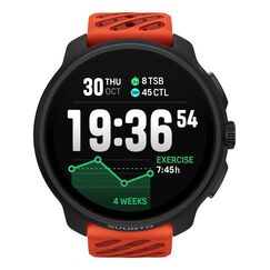 Suunto Race 2 Coral Orange 3,81 cm (1.5") AMOLED 49 mm Digital 466 x 466 Pixel Touchscreen Schwarz GPS