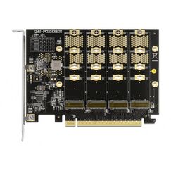 DeLOCK PCI Express x16 Karte zu 4 x intern NVMe M.2 Key M - Bifurcation