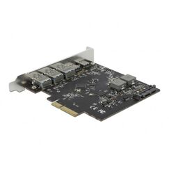 DeLOCK PCI Express x4 Karte zu 2 x USB Type-C + 3 x USB Typ-A - SuperSpeed USB 10 Gbps