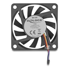 DeLOCK 67294 Computerkühlsystem Computergehäuse Ventilator 6 cm Schwarz 1 Stück(e)