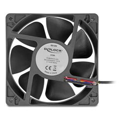 DeLOCK 67298 Computerkühlsystem Computergehäuse Ventilator 12 cm Schwarz 1 Stück(e)
