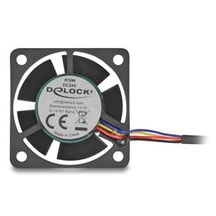 DeLOCK 67299 Computerkühlsystem Computergehäuse Ventilator 4 cm Schwarz 1 Stück(e)