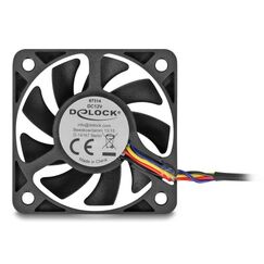 DeLOCK 67314 Computerkühlsystem Computergehäuse Ventilator 5 cm Schwarz 1 Stück(e)