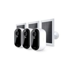 Arlo Essential 3 2K-Sicherheitskamera, 3er Set mit Solarpanel