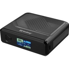 Sandberg 421-25 Powerbank Lithium Polymer (LiPo) 20000 mAh Kabelloses Aufladen Schwarz