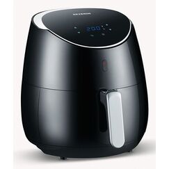 Severin FR 2445 Fritteuse Einzelbild 5 l Eigenständig 2000 W Heißluftfritteuse Schwarz, Metallisch, Silber
