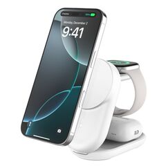 Belkin Qi2 Fitness tracker, Kopfhörer, Smartphone, Smartwatch Weiß USB Kabelloses Aufladen Schnellladung Drinnen
