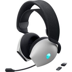Alienware AW725H Kopfhörer Verkabelt & Kabellos Kopfband Gaming USB Typ-C Bluetooth Schwarz, Weiß