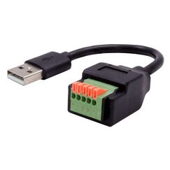 EXSYS EX-49129 USB Kabel USB 2.0 0,15 m USB A 5-pin terminal block 0,48 Gbit/s Schwarz