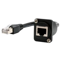 EXSYS EX-49159 Netzwerkkabel Schwarz 0,2 m Cat5e Rund