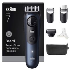 Braun BeardTrimmer 7 BT7520 Akku 40 2 cm Nass & Trocken Schwarz, Blau