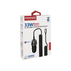 Promate PowerDrive-33PDC Universal Schwarz Zigarettenanzünder Schnellladung Auto