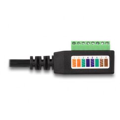 DeLOCK RJ45 Kabel Cat.5e Stecker zu Terminalblock Adapter 21,5 cm