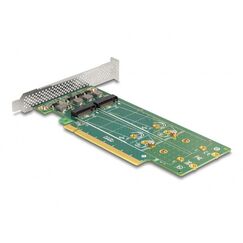DeLOCK PCI Express 4.0 x16 Karte zu 4 x intern NVMe M.2 Key M 110 mm - Bifurcation - Low Profile Formfaktor