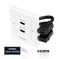 PureLink PureInstall PI105 Steckdose HDMI Weiß