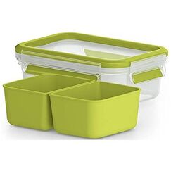 EMSA CLIP & GO Snackbox 0,55 L mit 2 Einsätzen