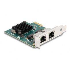 DeLOCK PCI Express x1 Karte zu 2 x RJ45 Gigabit LAN BCM