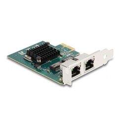 DeLOCK PCI Express x1 Karte zu 2 x RJ45 Gigabit LAN BCM