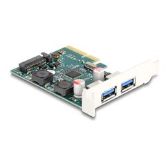 DeLOCK PCI Express x4 Karte zu 2 x extern USB 10 Gbps Typ-A Buchse - Low Profile Formfaktor
