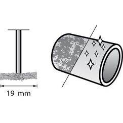 Dremel 535 Messingbürste D=19,0mm VE 2