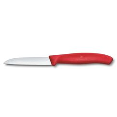 Victorinox Classic Gemüsemesser 8cm rot Gerader Schnitt