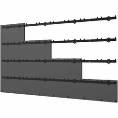 Peerless LEDUNVS-8X8 Halterung für Schilderdisplays 68,6 cm (27") Schwarz