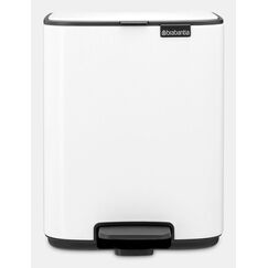 Brabantia Bo 4 l Rechteckig Stahl Weiß, Farbe: Weiß