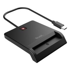 Trust 26253 Smart-Card-Lesegerät Drinnen USB Typ-C Schwarz
